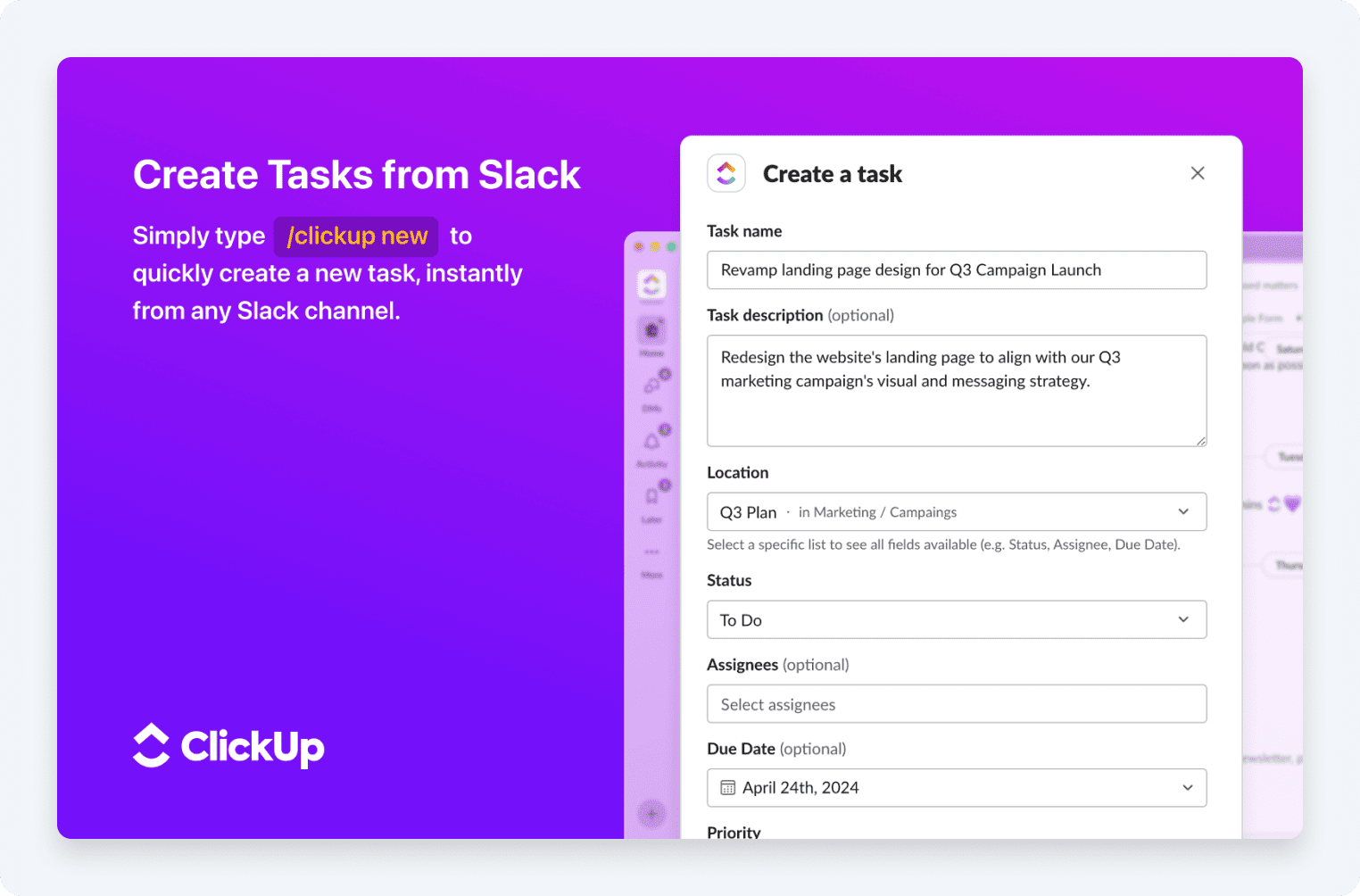 ClickUp - Slack App Directory