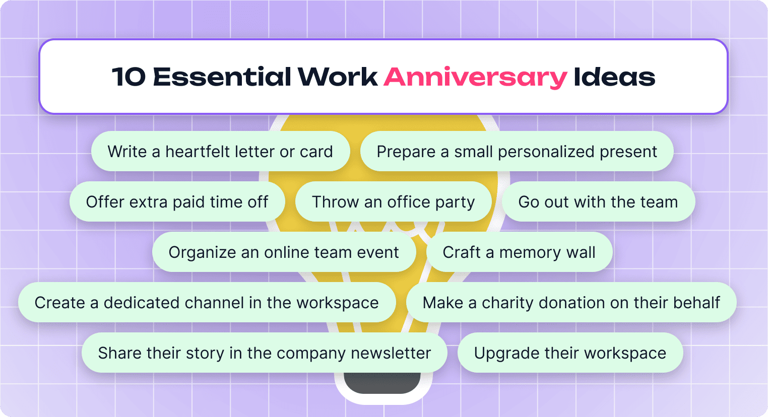 Work Anniversary Celebration Ideas for Companies