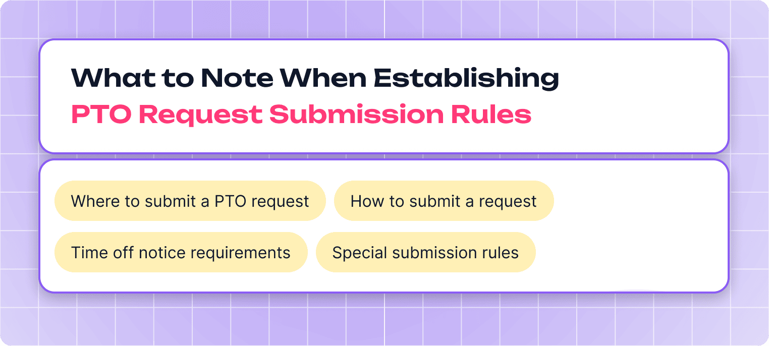 How to make PTO request submission rules