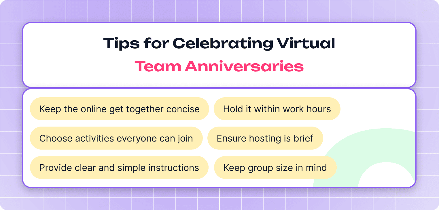 Tips for Celebrating Work Anniversaries Remotely