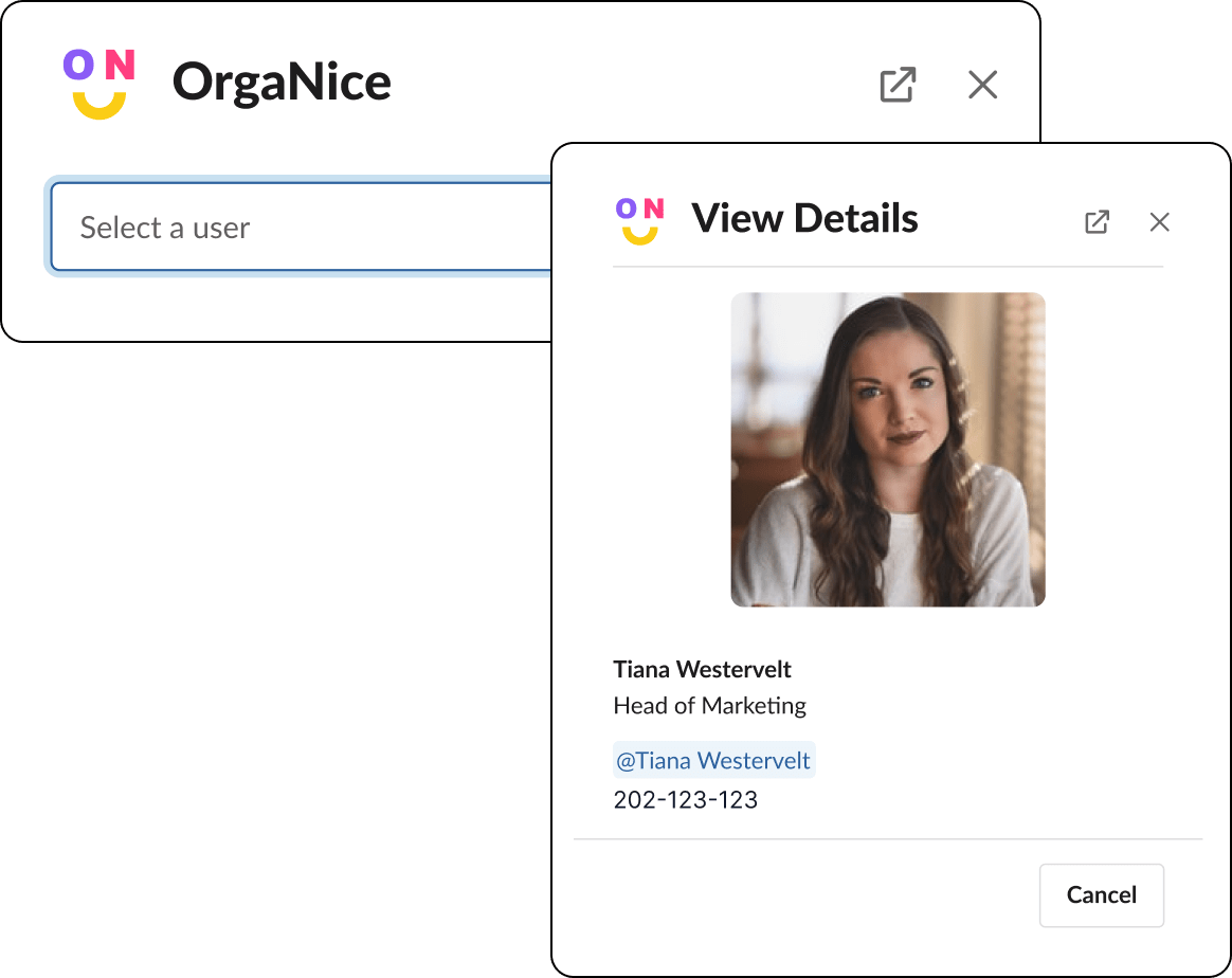 User profile from global shortcut